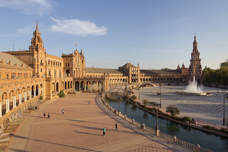 Plaza de España (Spain Square), Seville, Andalusia, Spain.