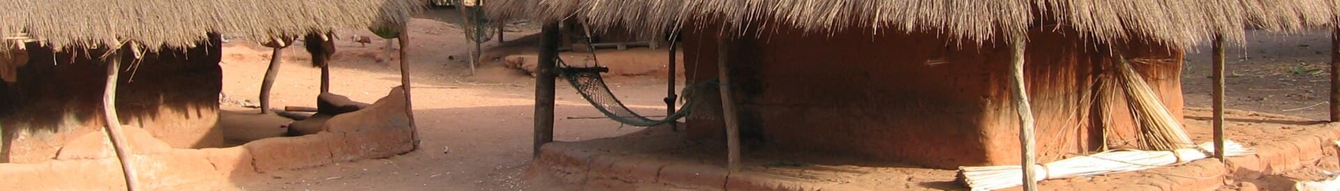 Caravela Island (Guinea-Bissau) Thatched houses