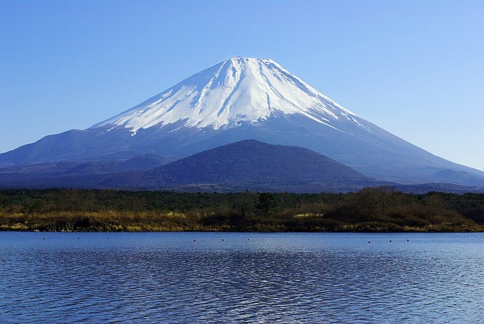 Mount Fuji from Lake Shōji (Shōji-ko)