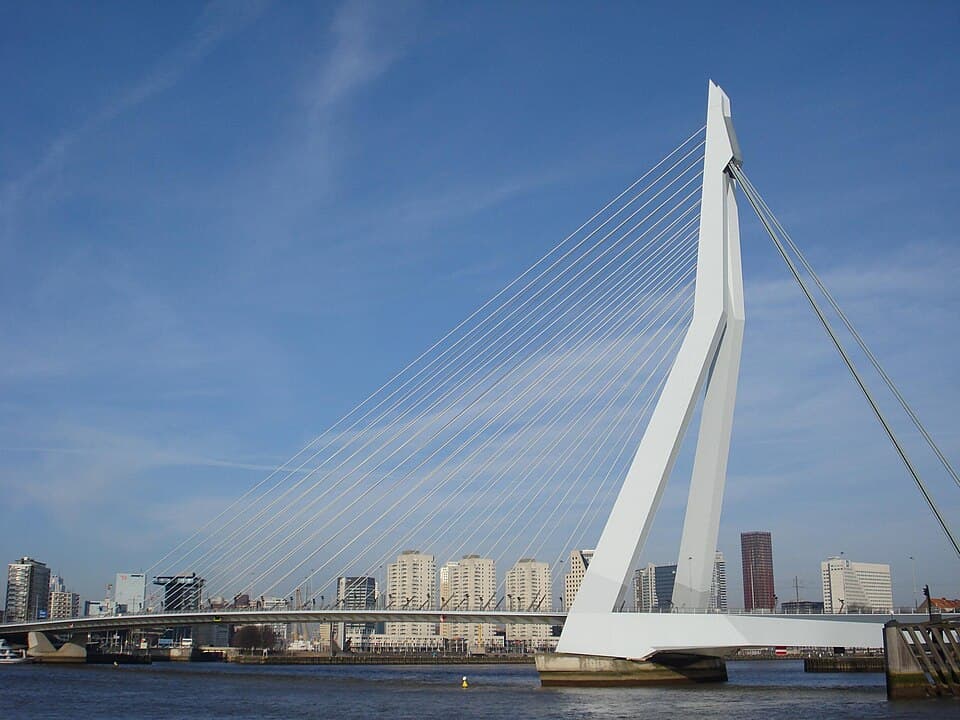 Rotterdam, Erasmusbrug ("De Zwaan").